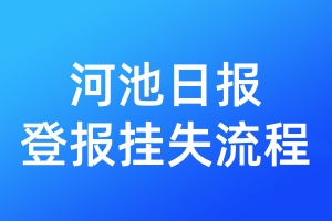 河池日報登報掛失流程